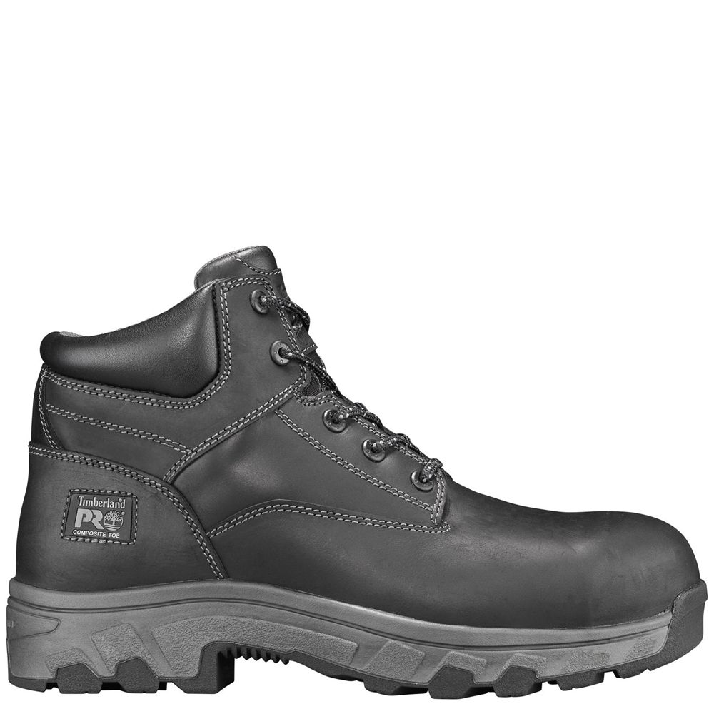 Timberland Mens Work Boots PRO® Workstead 6" SD+ Comp Toe - Black - India SP2816750